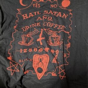 Edgy Black and Red Graphic Tee